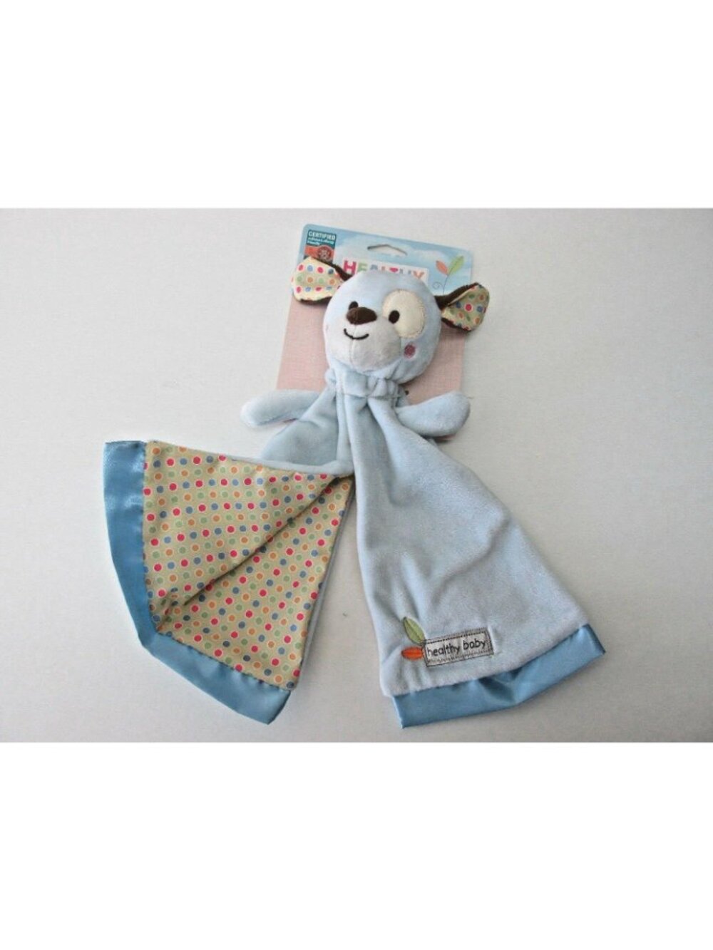 Kids Preferred Security Blanket Lovey Puppy Dog Plush Satin Trim Baby